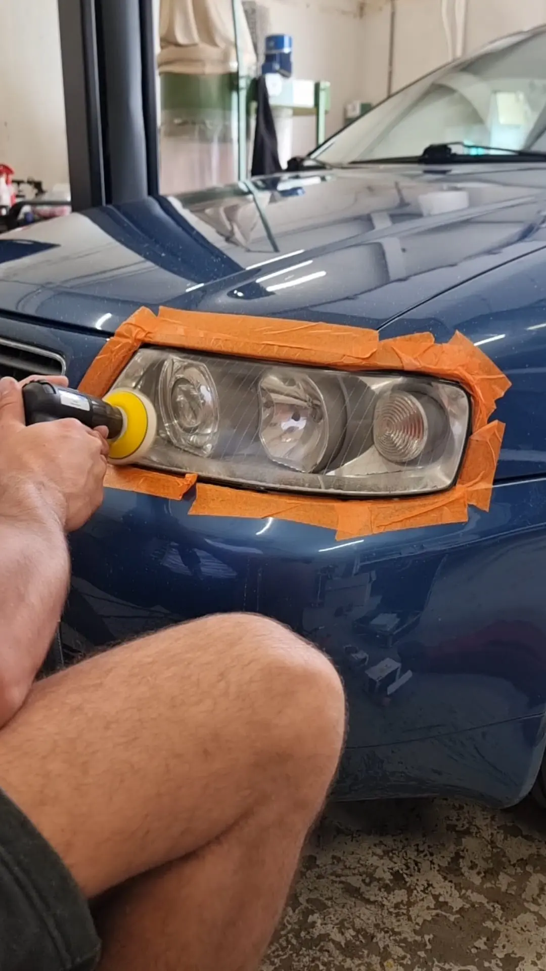 Audi A3 koplamp gepolijst